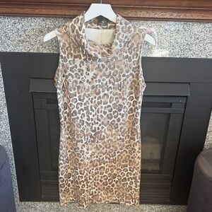 J. McLaughlin Animal Print Jacket in Brown and Cream